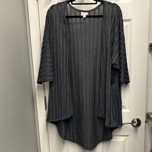 LuLaRoe Charcoal Green Knit Layering Top